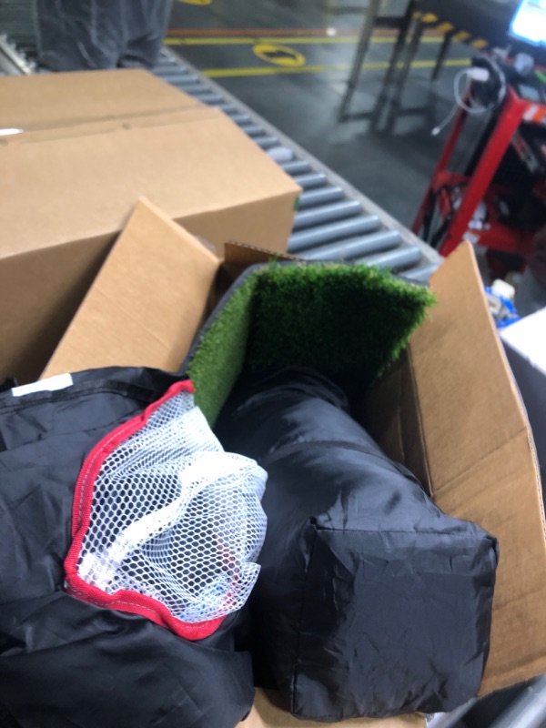 Photo 1 of 
Golf Net, 10x7ft Golf Practice Net with Tri-Turf Golf Mat, All in 1 Home Golf Hitting Aid Nets for Backyard Driving Chipping Swing Training with.
