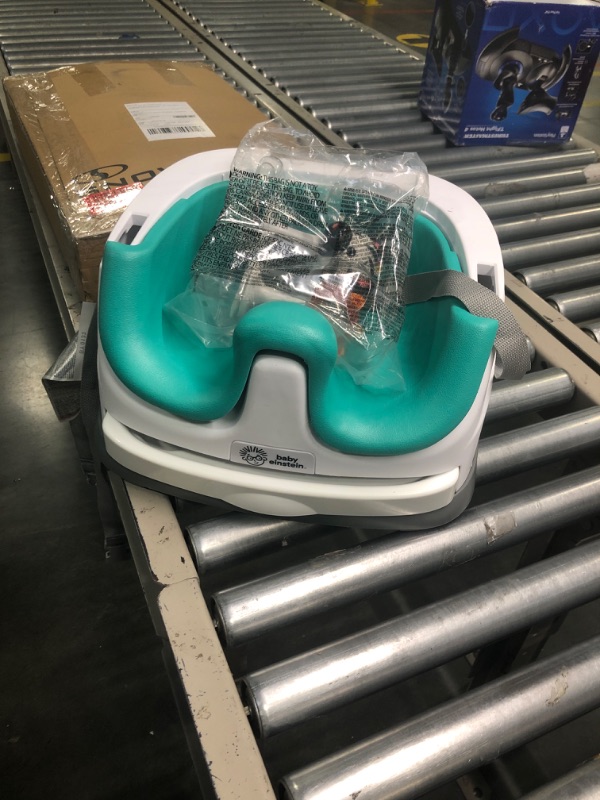 Photo 1 of Baby Einstein Dine & Discover Multi-Use Booster Feeding & Floor Activity Seat with Self-Storing Tray
