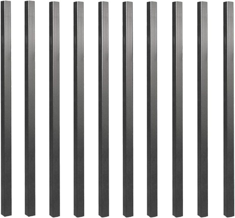 Photo 1 of Baluster 3/4" Square x 26" Long, Powder Coated Black - SQPS26 (10 pcs)
