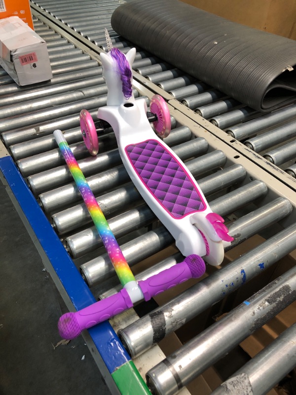Photo 1 of 3D Self Balancing Scooter - Toddler & Kids Scooter, 3 Wheel Platform, Foot Activated Brake, 75 lbs Weight Limit, for Ages 3 and Up .Unicorn