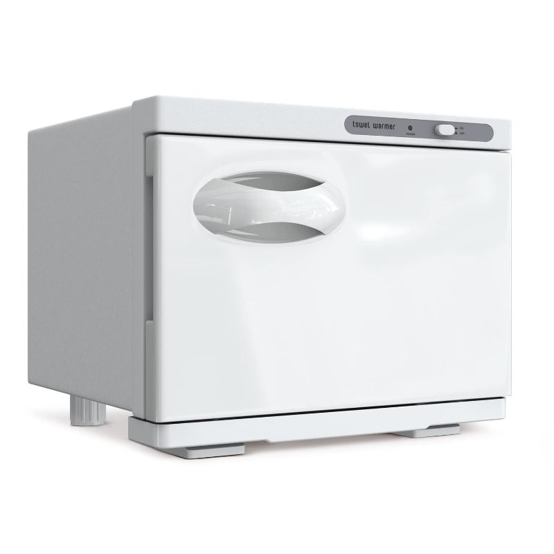 Photo 1 of StateRiver Towel Warmer Cabinet, 8L Hot Bath Towel Warmer Heating Use for Facial Spa, Hair Beauty, Salon Equipment and Home - White