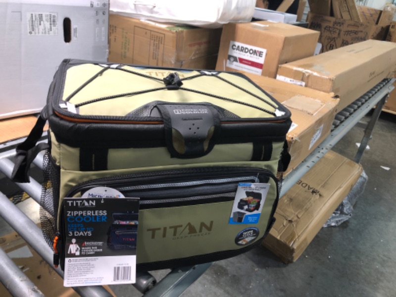 Photo 2 of Arctic Zone Titan Deep Freeze Zipperless Hardbody Coolers - Sizes: 9, 16, 30 and 48 Can - Colors: Navy, Moss, Process Blue, Pine, Citrus, Gray, Blue Lagoon Moss 30 Can