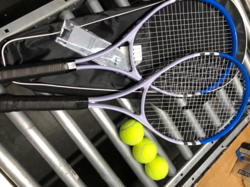 Photo 1 of 2 TENNIS RACKETS WITH BALLS