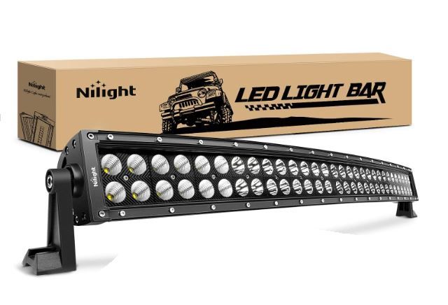 Photo 1 of Nilight - ZH410 32Inch 180W Curved LED Light Bar Work Light Spot Flood Combo Offroad Driving Lights