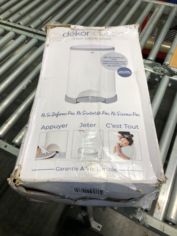 Photo 2 of Dekor Classic Hands-Free Diaper Pail | White | Easiest to Use | Just Step – Drop – Done | Doesn’t Absorb Odors | 20 Second Bag Change | Most Economical Refill System