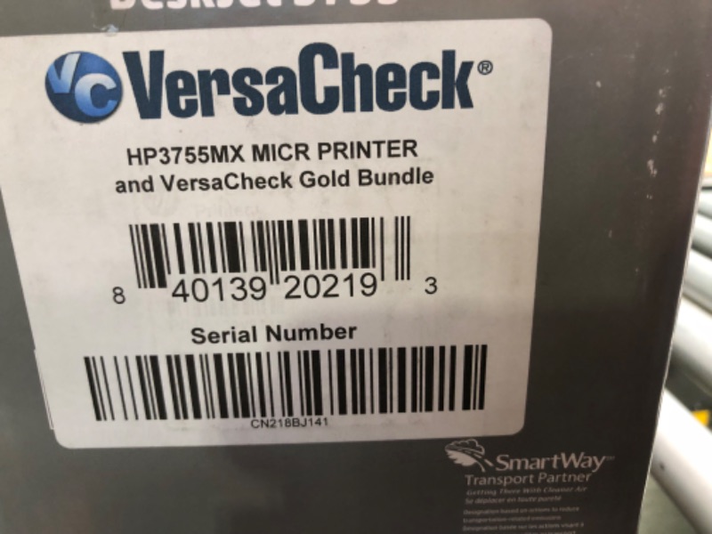 Photo 5 of VersaCheck HP DeskJet 3755 MX MICR Check Printer and VersaCheck Gold Check Printing Software Bundle, (3755MX)