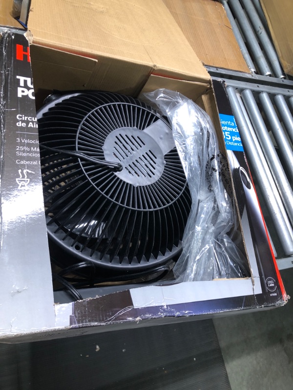 Photo 2 of 12 in. 3 Speed Whole Room Circulator Floor Fan