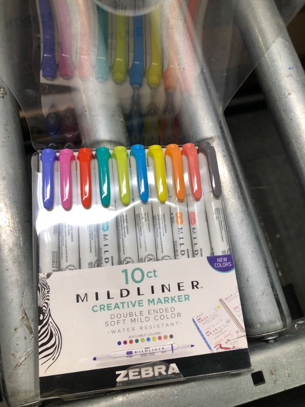Photo 1 of Zebra Pen ZEB78501 Mildliner Double Ended Highlighter Assorted Color - Pack of 10