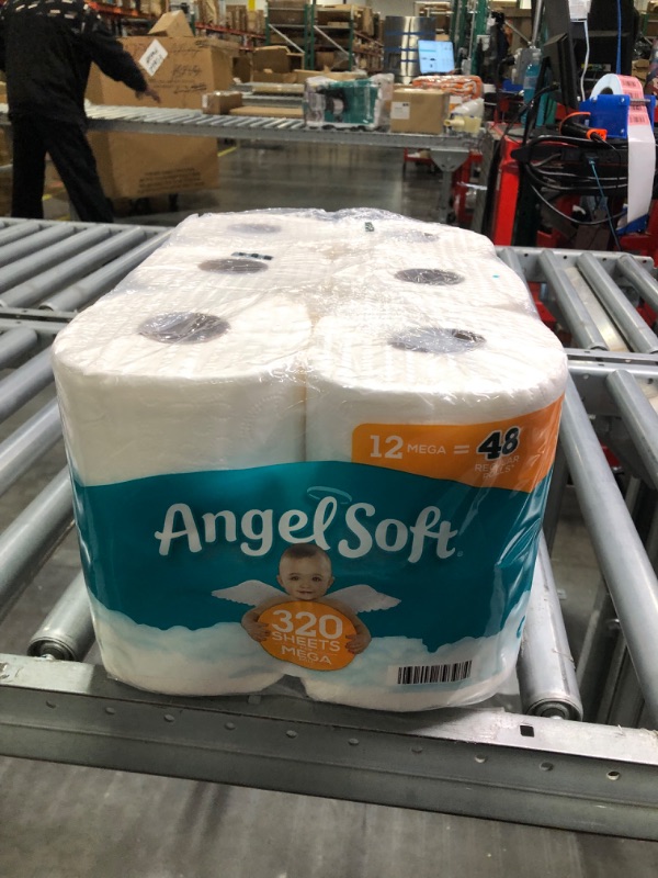 Photo 3 of Angel Soft® Toilet Paper, 48 Mega Rolls = 192 Regular Rolls, 2-Ply Bath Tissue