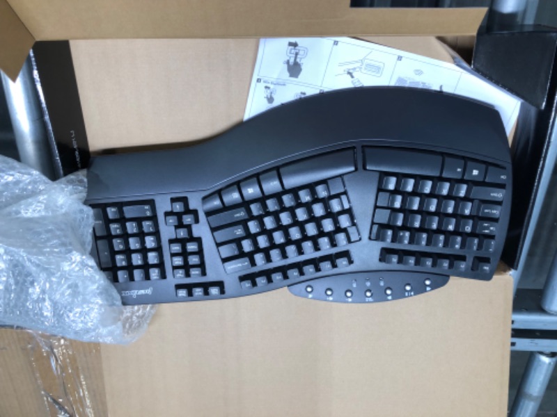 Photo 6 of Wireless Ergonomic Keyboard with Gel Wrist Rest Bundle