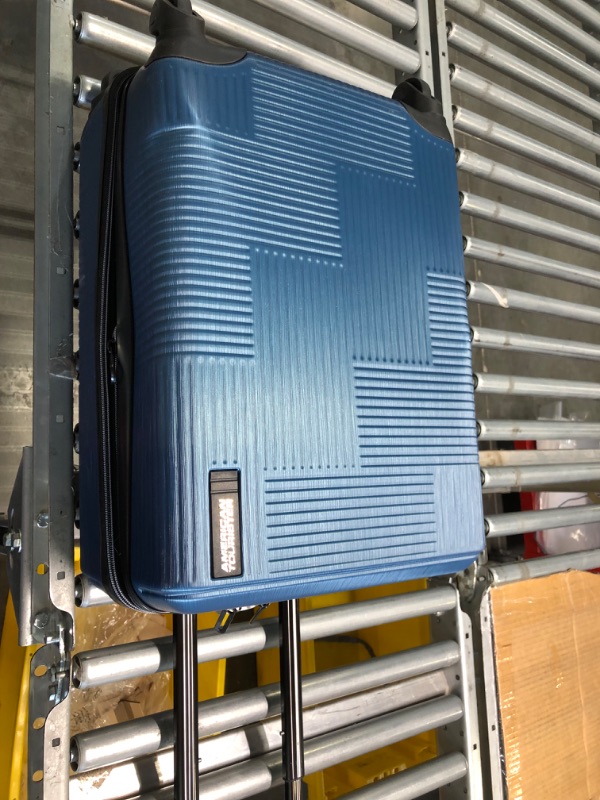Photo 1 of American Tourister Stratum XLT Expandable Hardside Luggage with Spinner Wheels, Blue Spruce, Carry-On 21-Inch Carry-On 21-Inch Blue Spruce