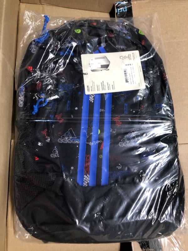 Photo 3 of adidas Creator 2 Backpack, Icon Brand Love Black/Bright Royal Blue, One Size