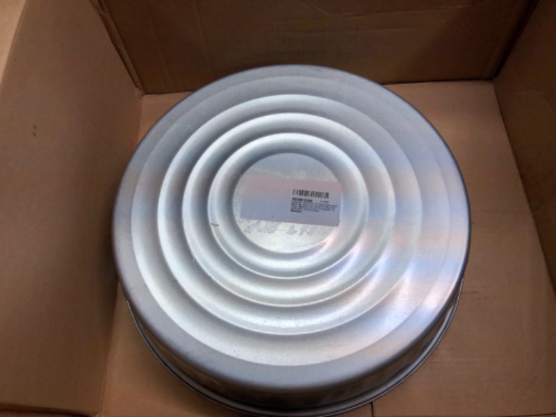 Photo 3 of LUMAX LX-1709 Silver 3.5 Gallon Galvanized Drain Pan. Bright zinc Corrosion-Resistant Finish. Measures 16 inches in Diameter x 4 inches high. for Oil Changes.