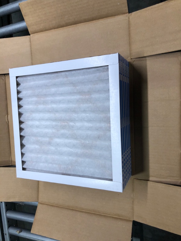 Photo 3 of Aerostar 14x14x1 MERV 8 Pleated Air Filter, AC Furnace Air Filter, 6 Pack (Actual Size: 13 3/4"x13 3/4"x3/4") 14x14x1 Filter