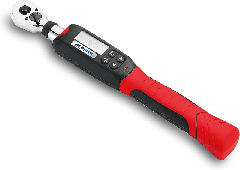 Photo 1 of ACDelco ARM601-3 3/8” (3.7 to 37 ft-lbs.) Digital Torque Wrench with Buzzer and LED Flash Notification – ISO 6789 Standards with Certificate of Calibration
