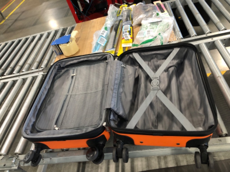 Photo 3 of Amazon Basics 20-Inch Hardside Spinner, Orange in Carry-On Luggage by Amazon Basics