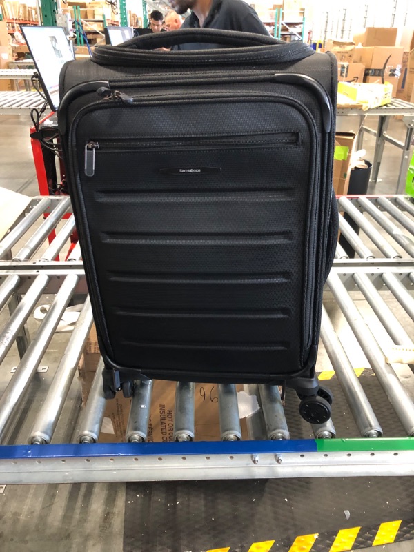 Samsonite Saire LTE Softside Expandable Luggage Wheels, Black, Carry On