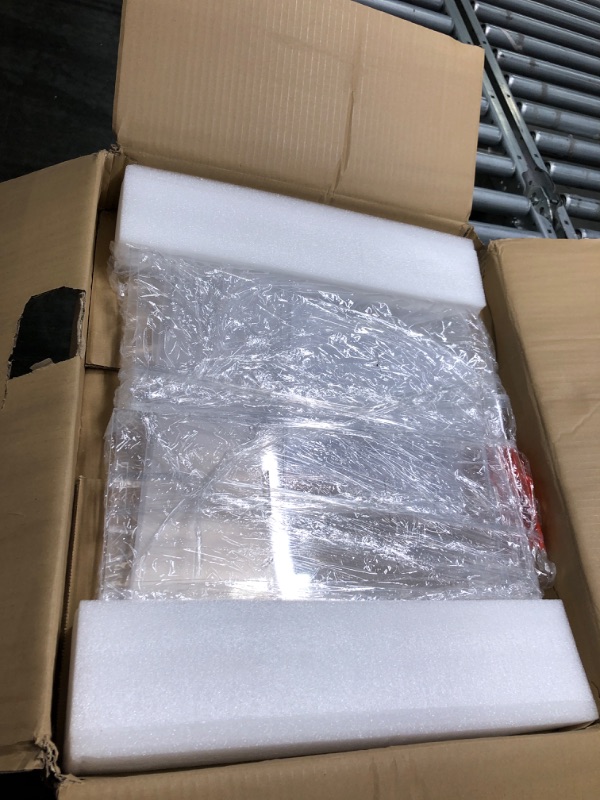 Photo 1 of 3 Tray Pastry Display Case Acrylic Bakery Display Cabinet Clear Removable Donut Display Shelf Cupcake Display Case Retail Display Counter with Cake Serving Tong (Peel Off The Fuzzy Protective Film)