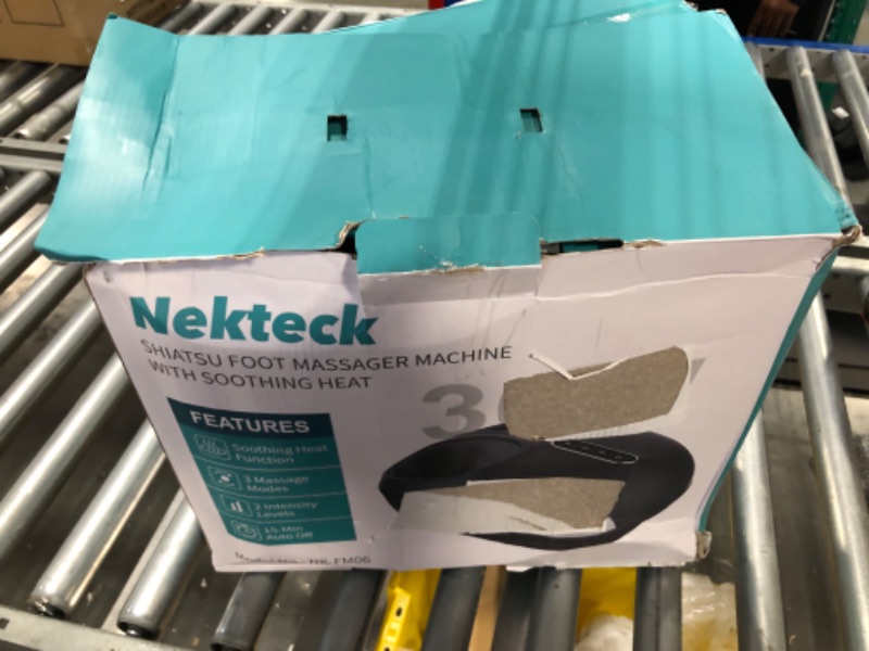 Photo 1 of Nekteck Foot Massager Machine with Heat, Deep Kneading Shiatsu Foot Massager with Air Compression, Soothe Muscles, Multiple Massage Modes & Adjustable Intensity Valentines Day Gifts for Her & Him