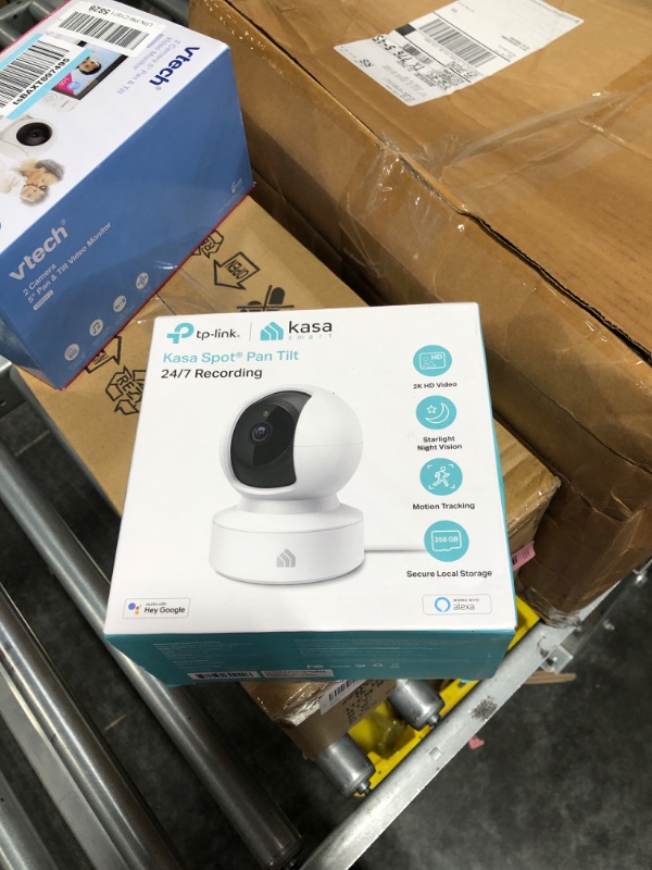 Photo 2 of Kasa Smart 2K Security Camera for Baby Monitor Pan Tilt, 4MP HD Indoor Camera with Motion Detection, Two-Way Audio, Night Vision, Cloud & SD Card Storage, Works with Alexa & Google Home (KC410S) Pan/Tilt Camera New 2K