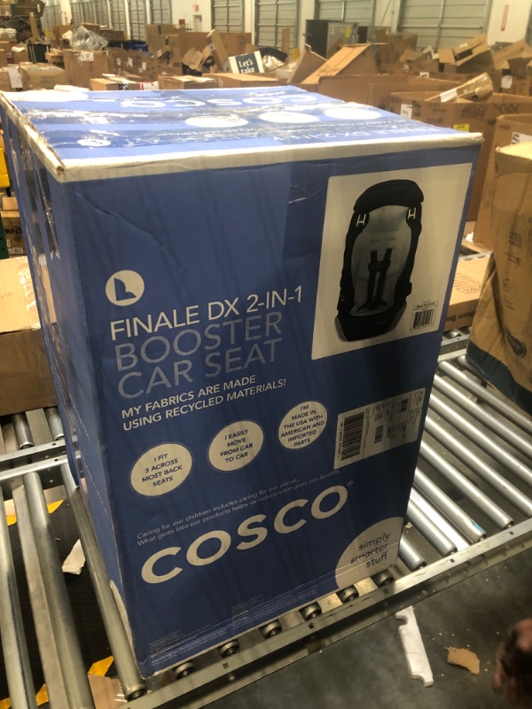 Photo 2 of Cosco Finale DX 2-in-1 Booster Car Seat, Forward Facing 40-100 lbs, Rainbow