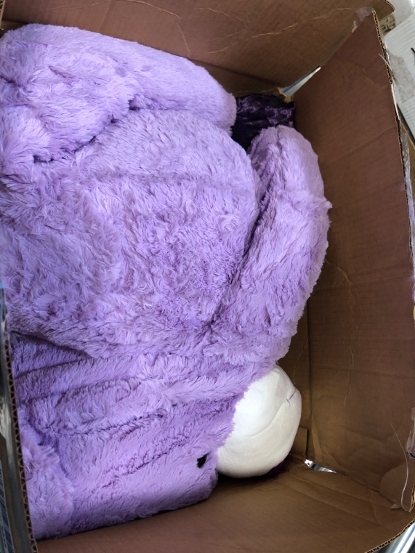 Photo 3 of MorisMos Giant Teddy Bear Stuffed Animals Purple Plush Toy for Girlfriend Kids Christmas Valentine's Day Birthday (Purple, 47 Inches) Lavender 47 Inch