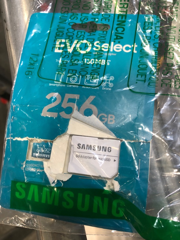 Photo 2 of SAMSUNG EVO Select Micro SD-Memory-Card + Adapter, 256GB microSDXC 130MB/s Full HD & 4K UHD, UHS-I, U3, A2, V30, Expanded Storage for Android Smartphones, Tablets, Nintendo-Switch (MB-ME256KA/AM)