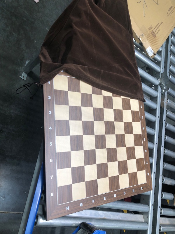 Photo 3 of Woodronic 21" Professional Wood Chess Board, Tournament Chess Board with 2.25" Squares, Ideal Gift for Chess Players 21 Inches