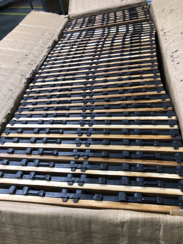 Photo 1 of 36 Pack Hardwood Interlocking Patio Deck Tiles, Wood Interlocking Flooring Tiles,12" × 12" Interlocking Patio Tiles,Outdoor Interlocking Waterproof