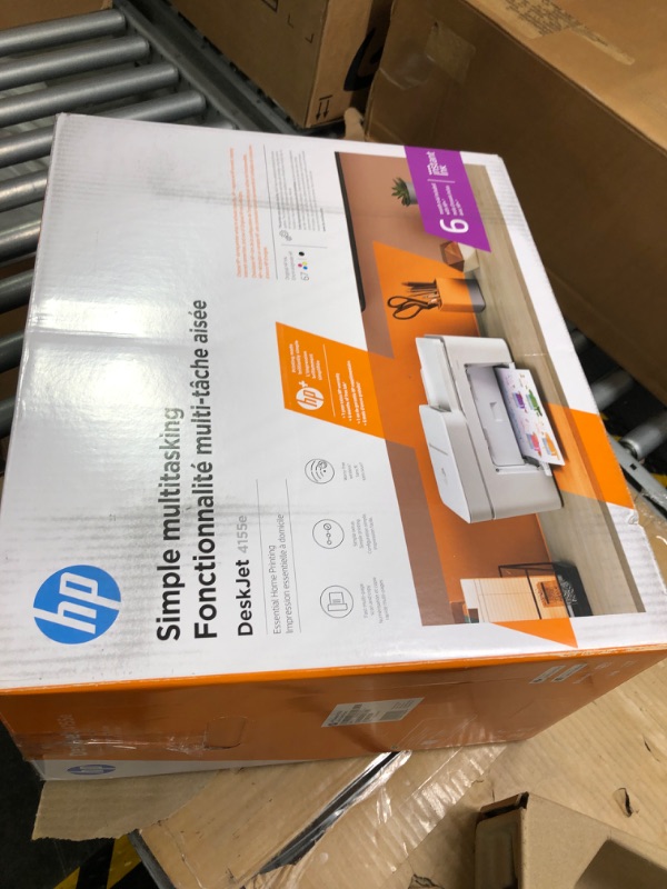 Photo 2 of HP DeskJet 4155e Wireless Color All-in-One Printer & 67XL Tri-Color High-Yield Ink Cartridge | 3YM58AN & 67XL Black High-Yield Ink Cartridge | 3YM57AN Printer + Tri-color Ink + Black Ink