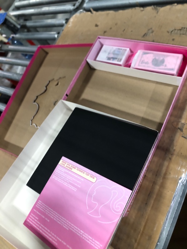 Photo 1 of Monopoly: Barbie Edition Board Game, Ages 8+, 2-6 Players, Fun Family Games for Kids and Adults, with 6 Barbie-Themed Pink Zinc Tokens, Kids Gifts