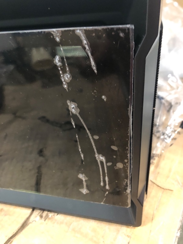 Photo 1 of GIM Mid Tower PC Case Gaming Case with Opening Tempered Glass Side Panel, Double Front Dustproof Gaming Computer Case, USB 3.0 I/O Port, 2 Magnet Dust Filters, Mid-Tower Case Without Fans Black Glass-GM4