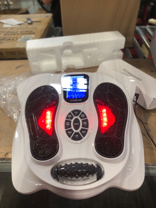Photo 1 of Creliver Foot Circulation Plus EMS & TENS Foot Nerve Muscle Massager, Electric Foot Stimulator Improves Circulation, Feet Legs Circulation Machine Relieves Body Pains, Neuropathy (FSA or HSA Eligible)