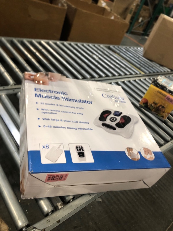 Photo 1 of Creliver Foot Circulation Plus EMS & TENS Foot Nerve Muscle Massager, Electric Foot Stimulator Improves Circulation, Feet Legs Circulation Machine Relieves Body Pains, Neuropathy (FSA or HSA Eligible)