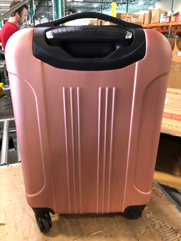 Photo 2 of Travelers Club Cosmo Hardside Spinner Luggage, Rose Gold, Carry-On 20-Inch Carry-On 20-Inch Rose Gold