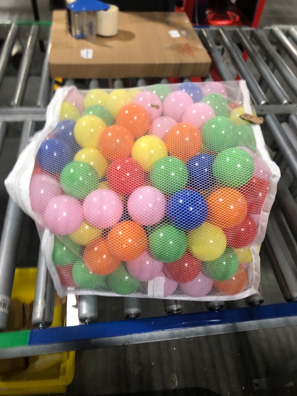 Photo 2 of Click N' Play Ball Pit Balls for Kids, Plastic Refill Balls, 200 Pack, Phthalate and BPA Free, Includes a Reusable Storage Bag with Zipper, Bright Colors, Gift for Toddlers and Kids