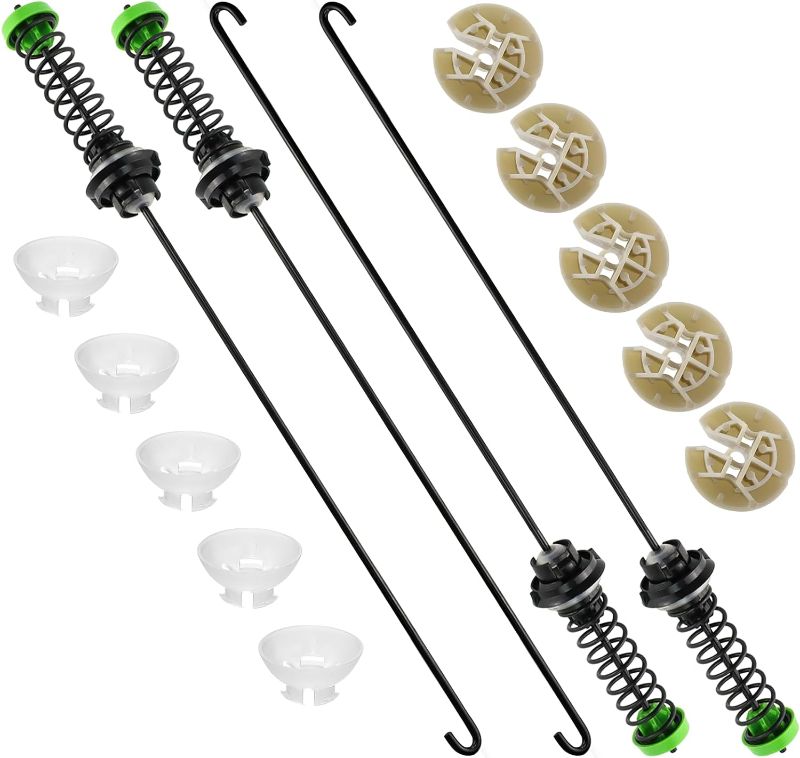 Photo 1 of Upgrade W11130362 Washer Suspension Rod Kit 4Pcs,Compatible with May-tag Whirl-pool Cro-sley Washing Machines Fit MVWC565FW0, WTW5000DW0, 11022352510, WTW5000DW2