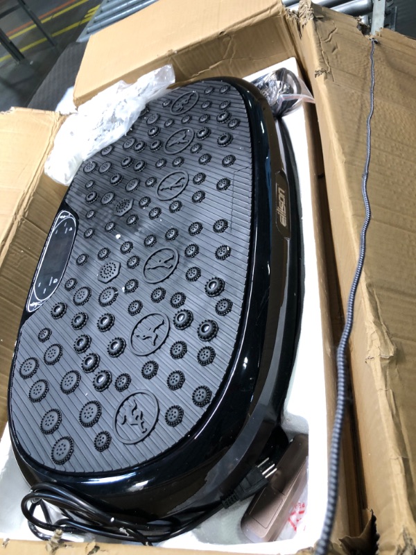 Photo 1 of EILISON FitMax 3D XL Vibration Plate Exercise Machine - Whole Body Workout Vibration Fitness Platform w/Loop Bands - Home Workout for Lymphatic Drainage Machine for Weight Loss, Shaping, Wellness, Recovery