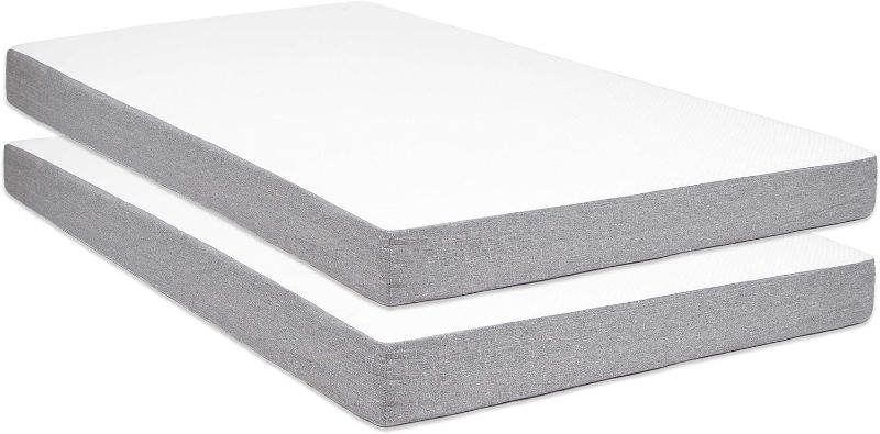 Photo 1 of  5 in. Memory Foam Mattress Twin - for Bunk Bed, Daybed, Trundle or Folding Bed Replacement (2)