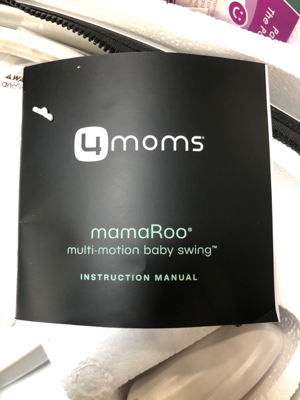 Photo 3 of 4moms MamaRoo Multi-Motion Baby Swing, Bluetooth Baby Swing with 5 Unique Motions, Grey