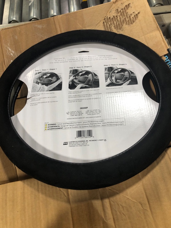 Photo 1 of Custom Accessories 38550P Road Pilot Black Ultra-Soft Molded Steering Wheel Cover