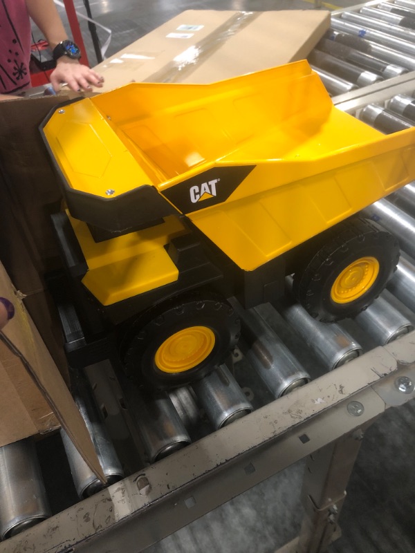 Photo 1 of Cat Construction Steel Toy Dump Truck, Yellow Steel Dump Truck