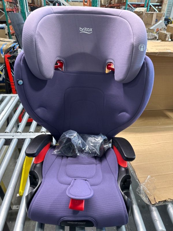 Photo 2 of Britax Highpoint Backless Belt-Positioning Booster Seat, SafeWash Purple Ombre