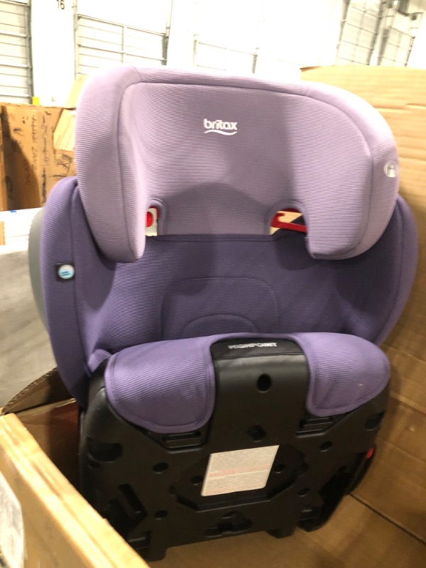 Photo 3 of Britax Highpoint Backless Belt-Positioning Booster Seat, SafeWash Purple Ombre