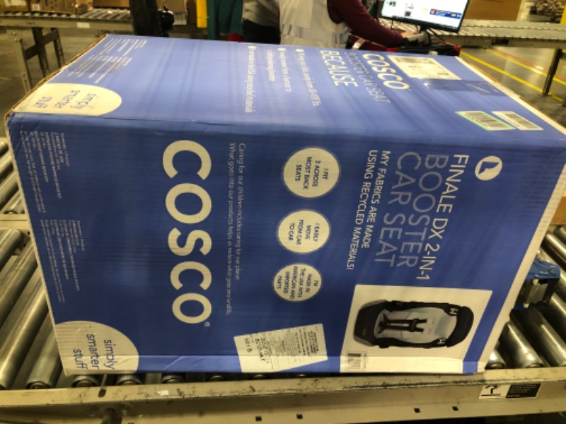 Photo 2 of Cosco Finale DX 2-in-1 Booster Car Seat, Forward Facing 40-100 lbs, Rainbow