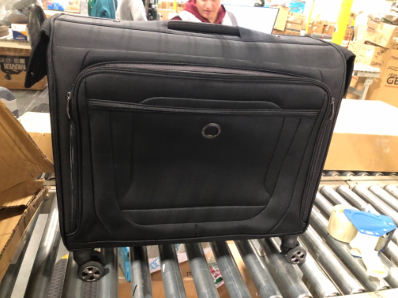 Photo 4 of DELSEY Paris Helium DLX Softside Luggage Under-Seater with 2 Wheels, Black, Carry on 16 Inch