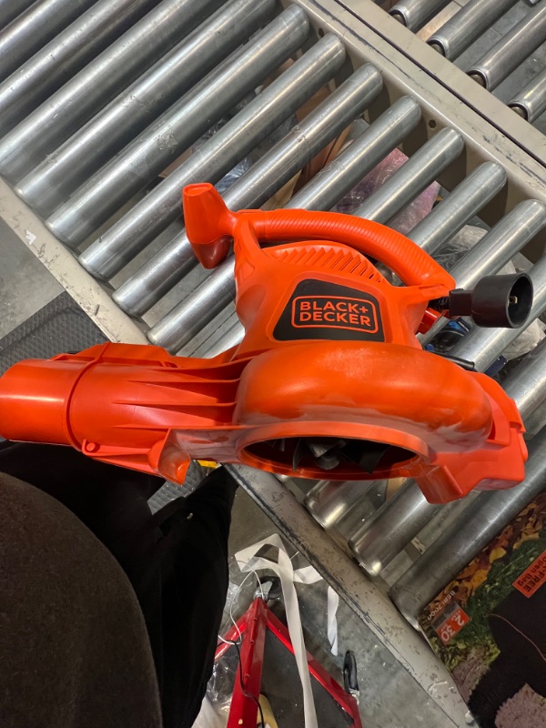 Photo 3 of BLACK+DECKER 3-in-1 Electric Leaf Blower, Leaf Vacuum, Mulcher (BEBL7000)