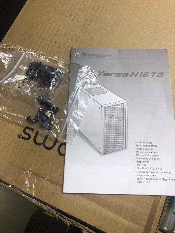 Photo 1 of Thermaltake Versa H18 Tempered Glass Black Spcc Micro ATX Gaming Computer Case CA-1J4-00S1WN-01