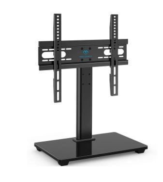 Photo 1 of PERLESMITH Universal Tabletop TV Stand Base,Adjustable Height TVs Glass Base Mount for 32- 55" LCD LED TVs