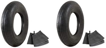 Photo 1 of Marathon Industries 4.80/4.00-8" Replacement Pneumatic Wheel Tire and Tube (2-(Pack))